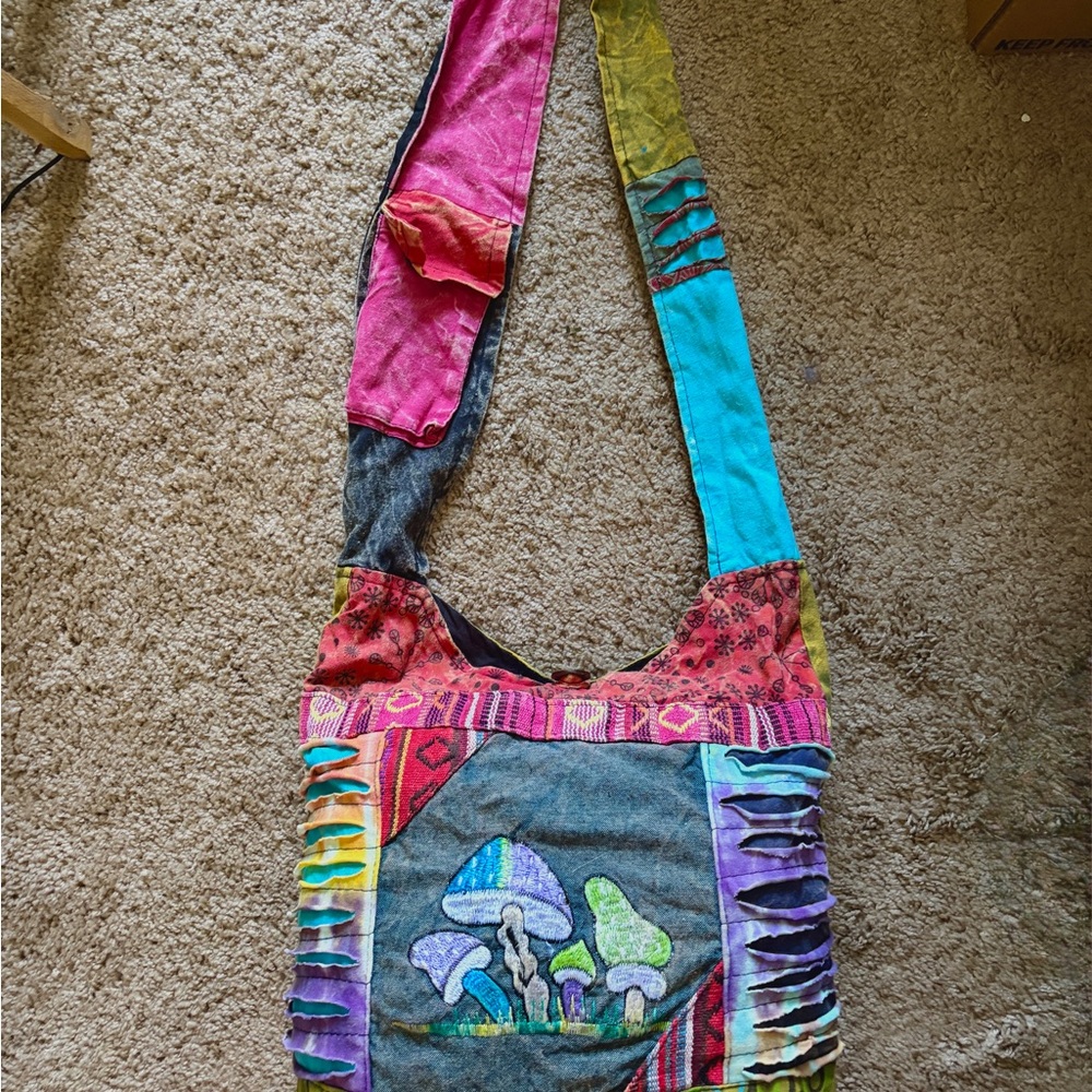 Multicolor Patchwork Shoulder Bag